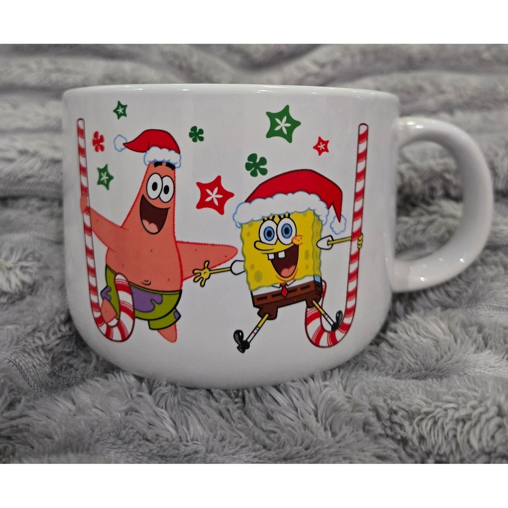 SpongeBob SquarePants Christmas Mug Patrick Star Holiday Ceramic Soup Bowl 2022